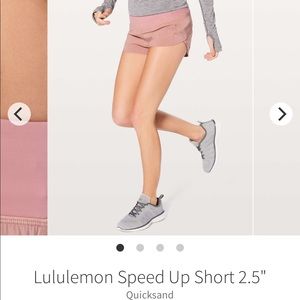 Lululemon Speed Up shorts: Quicksand - Size 4